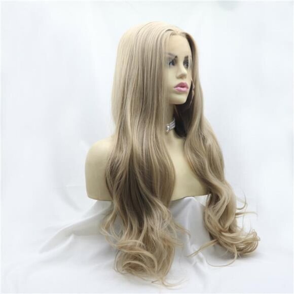 13*3" Lace Front Wigs Synthetic Long Wavy 24" 130% Density - Picture 4 of 10